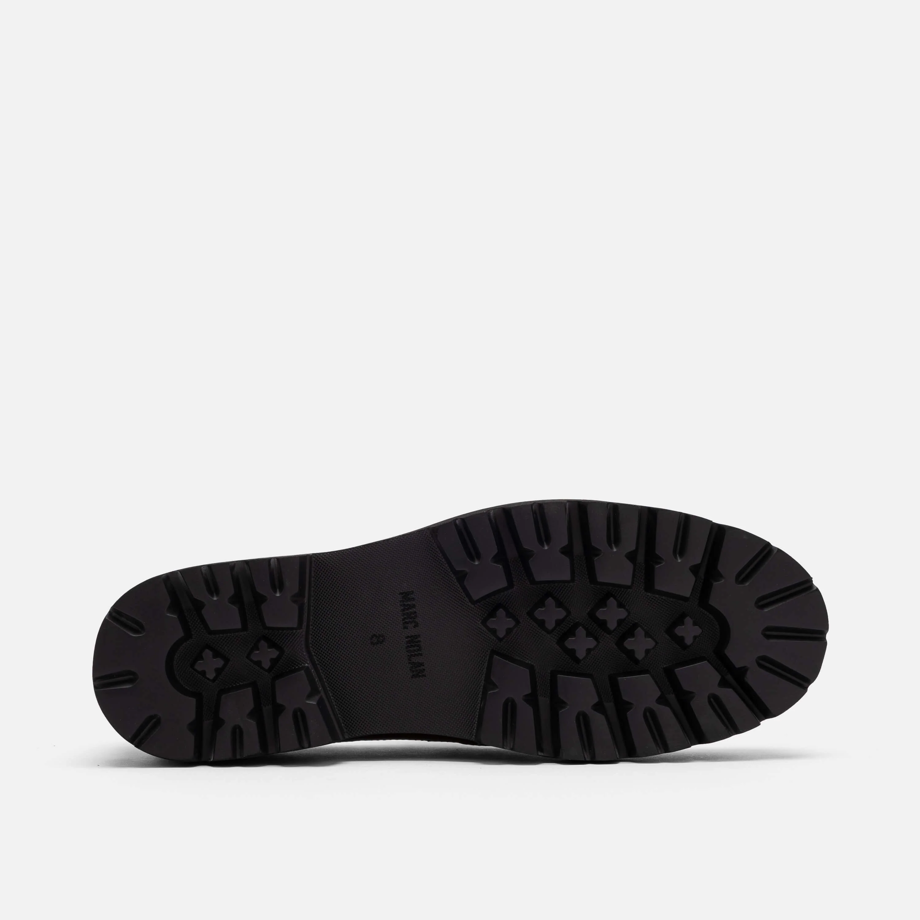 Adler Brown/White Leather Lug Penny Loafers - Image 6