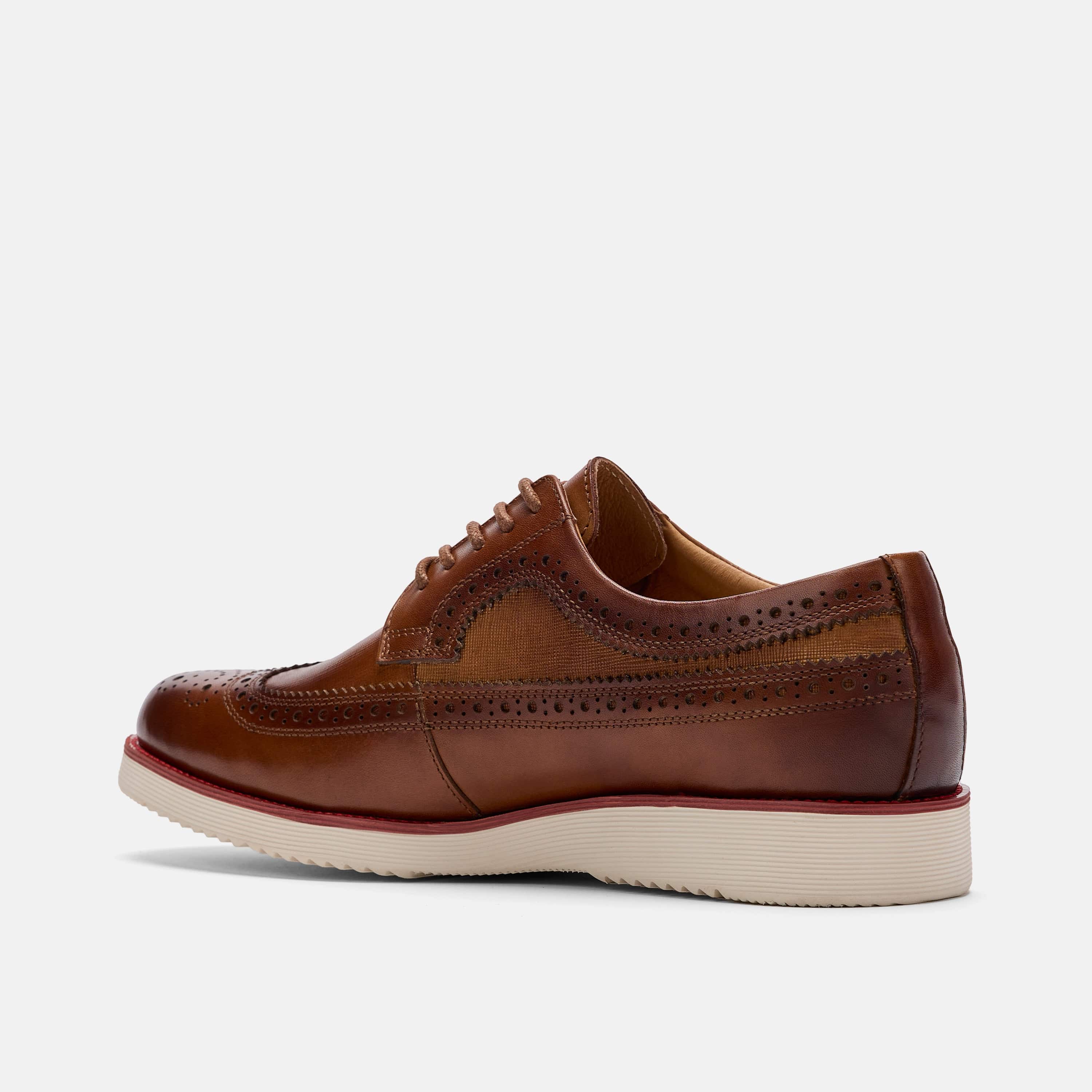 Alexander Cognac Leather Longwing Sneakers - Image 4