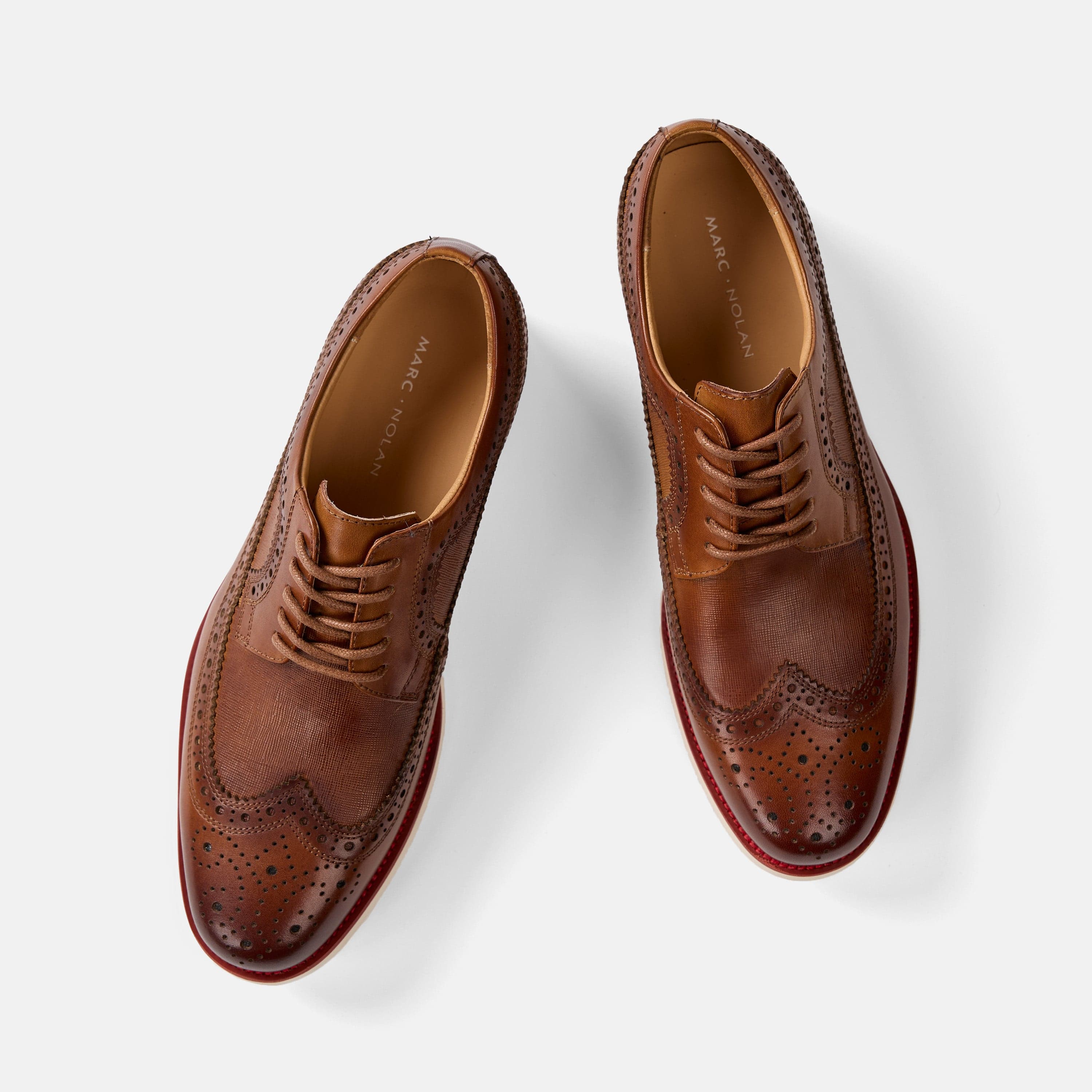 Alexander Cognac Leather Longwing Sneakers - Image 5