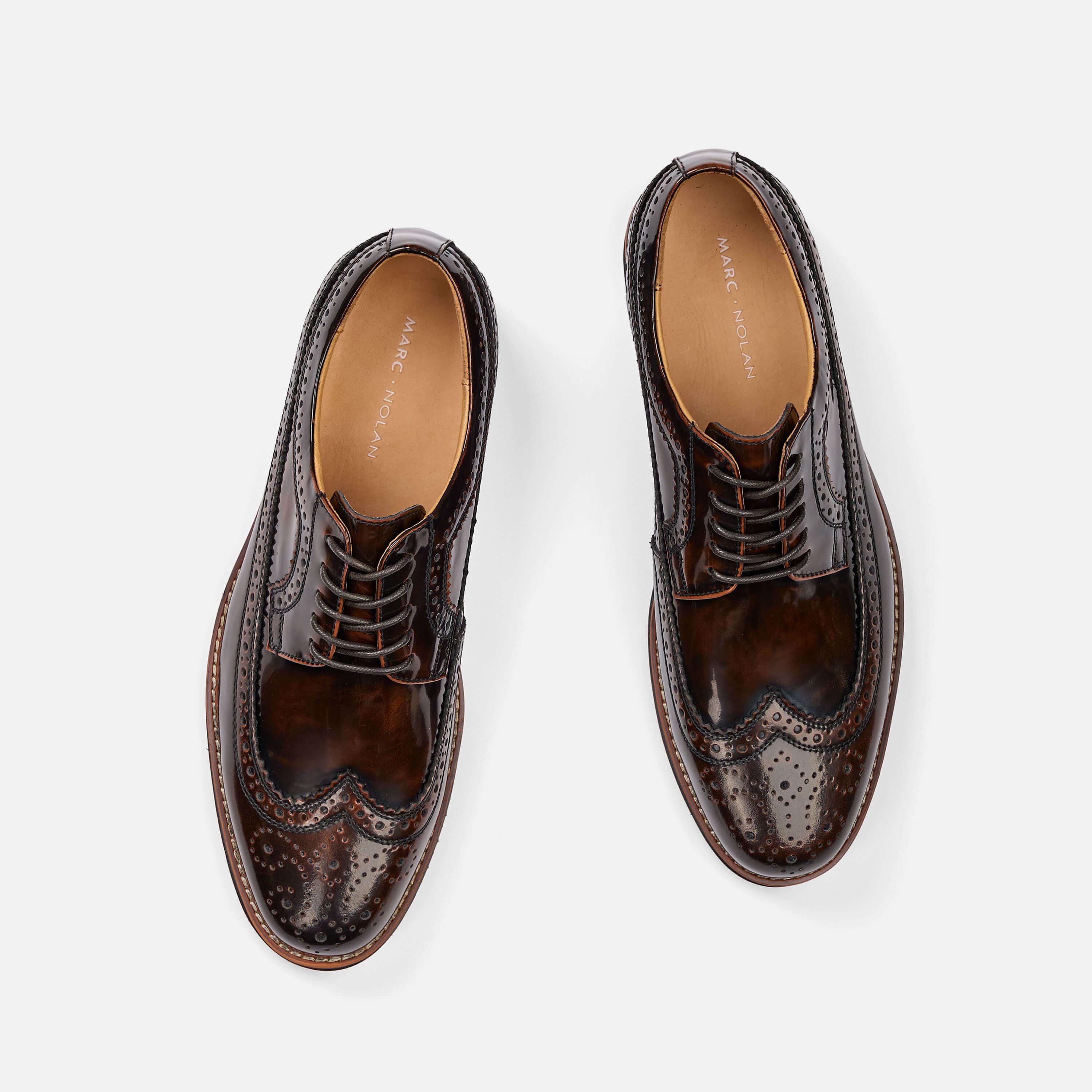 Alexander Mahogany Patent Leather Longwing Sneakers - Image 5