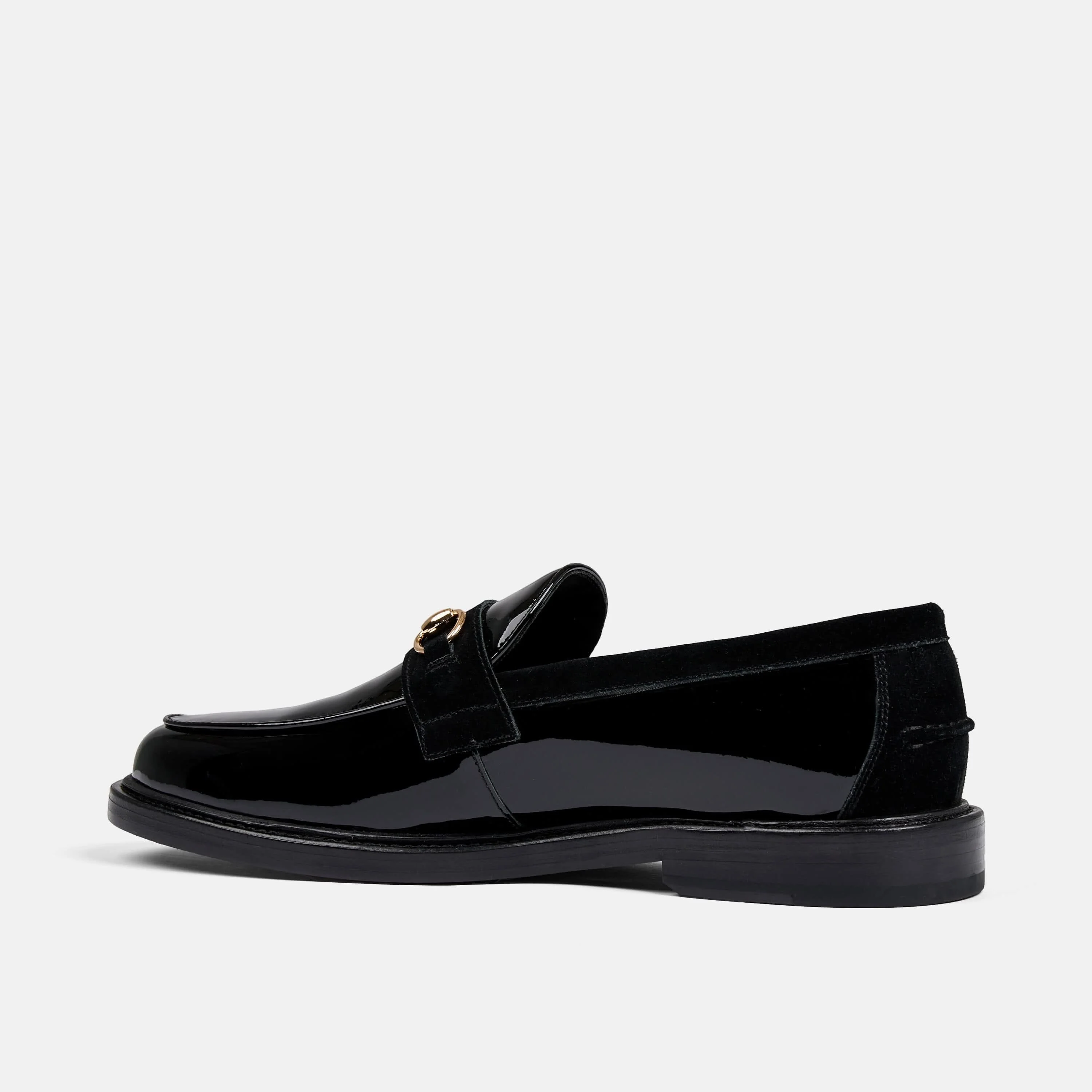Boardwalk Black Patent Leather Horse-Bit Loafers - Image 4