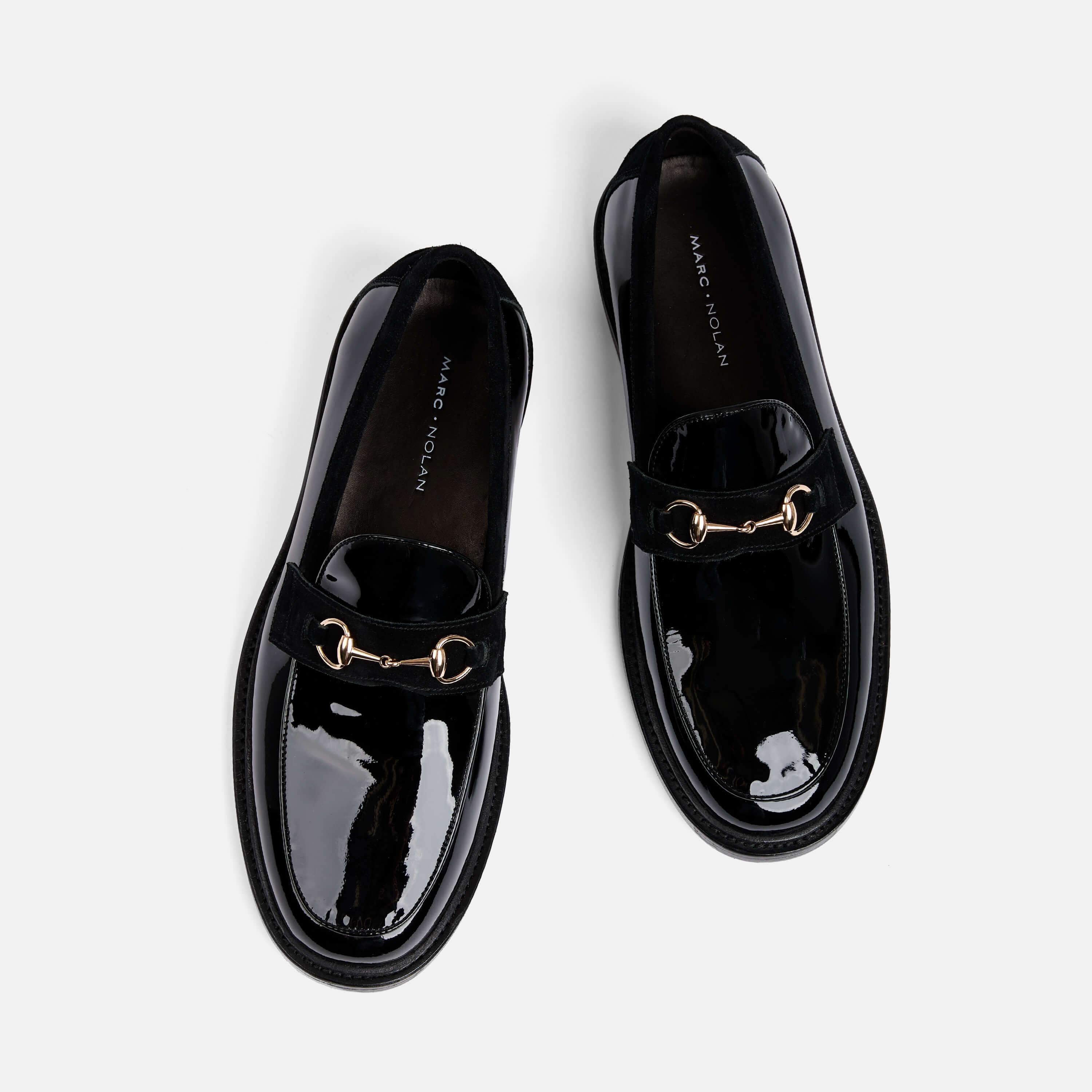 Boardwalk Black Patent Leather Horse-Bit Loafers - Image 5