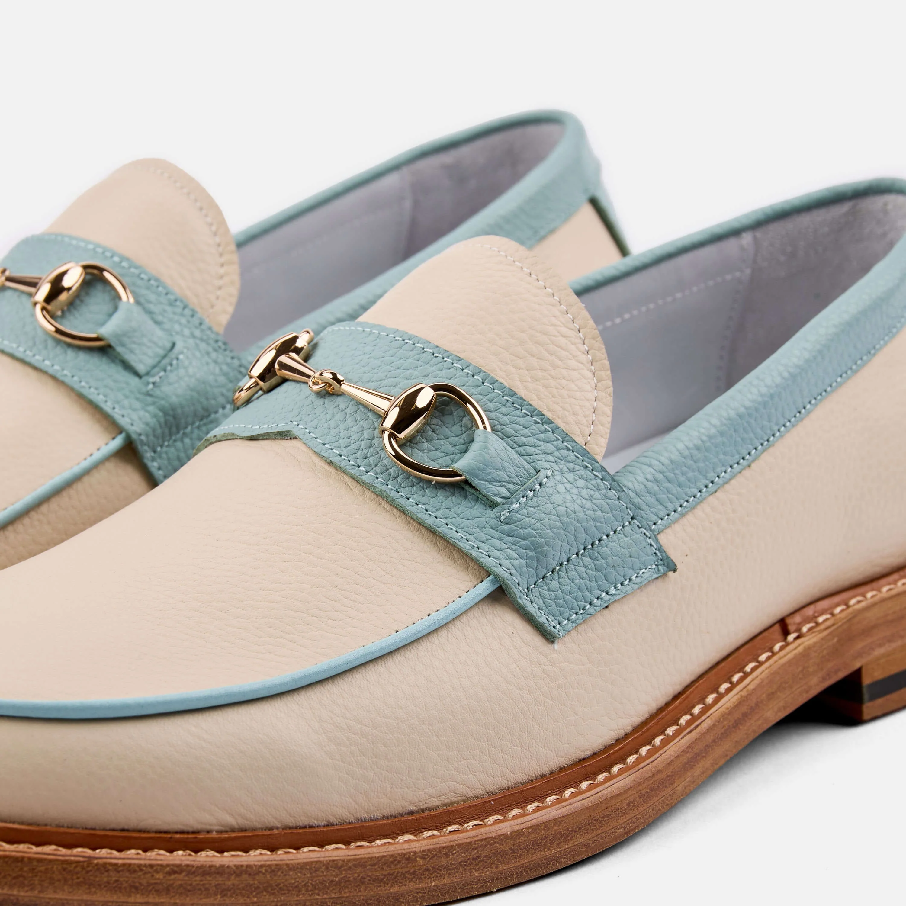 Boardwalk White Sands Leather Horse-Bit Loafers - Image 3