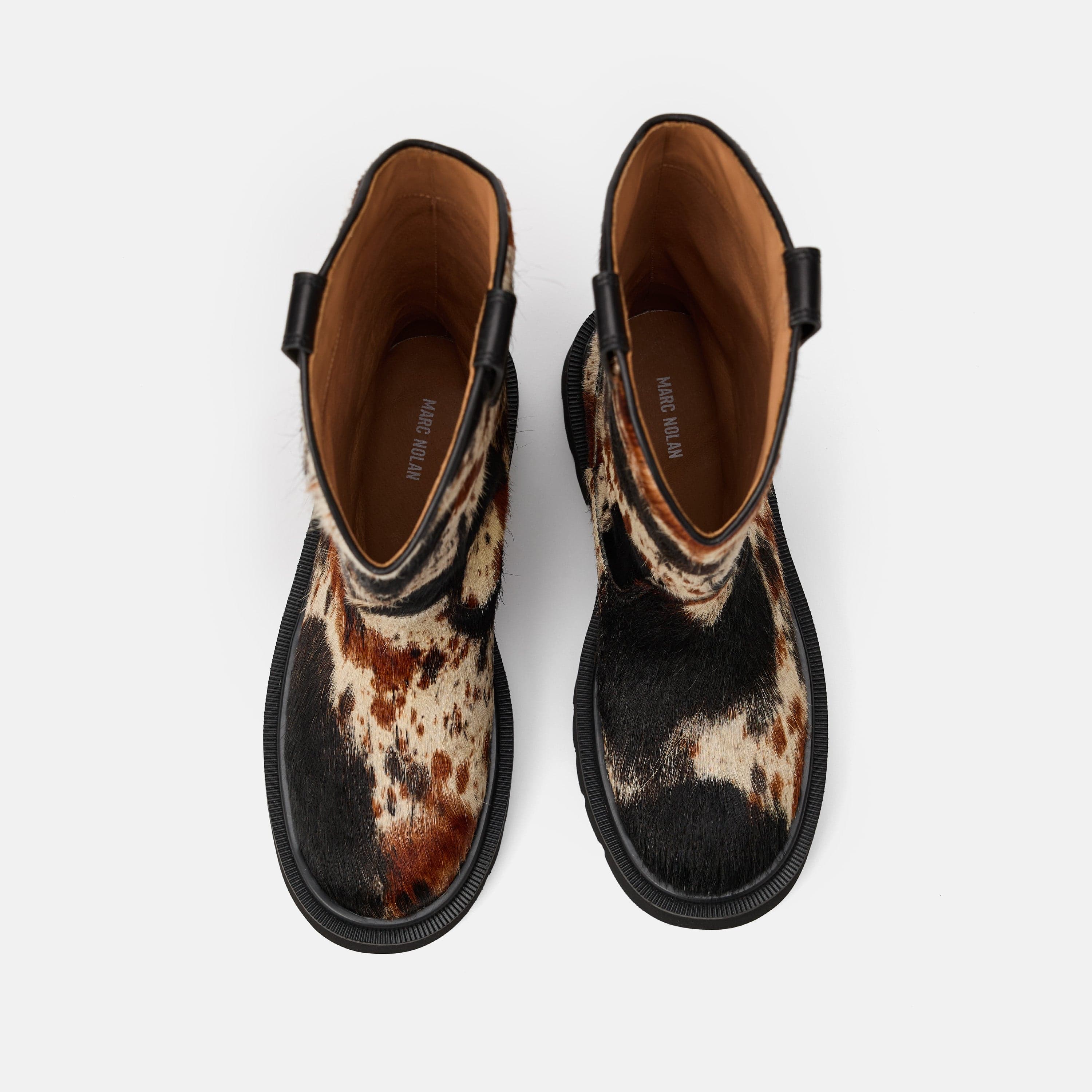 Daisy Dark Horse Pony Hair Lug Cowgirl Boots - Image 5