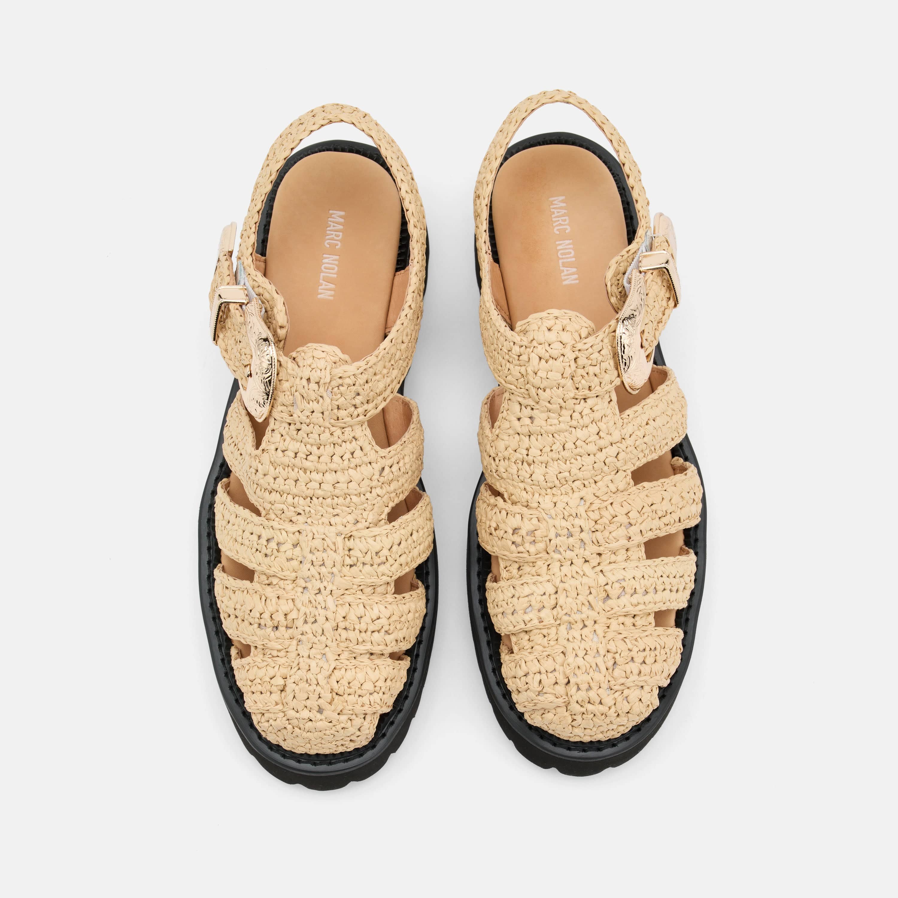 Maya Cream Crochet Lug Fisherman Sandals - Image 5