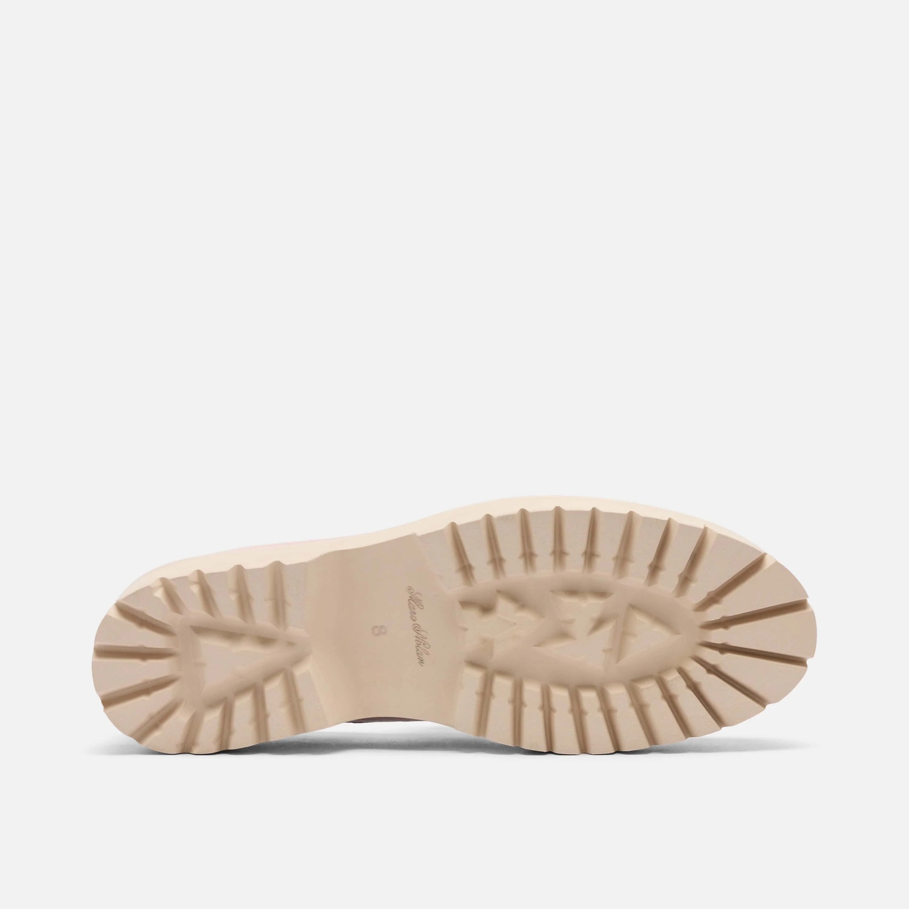 Ms. Adler Pastel Colorblock Leather Lug Penny Loafers - Image 6