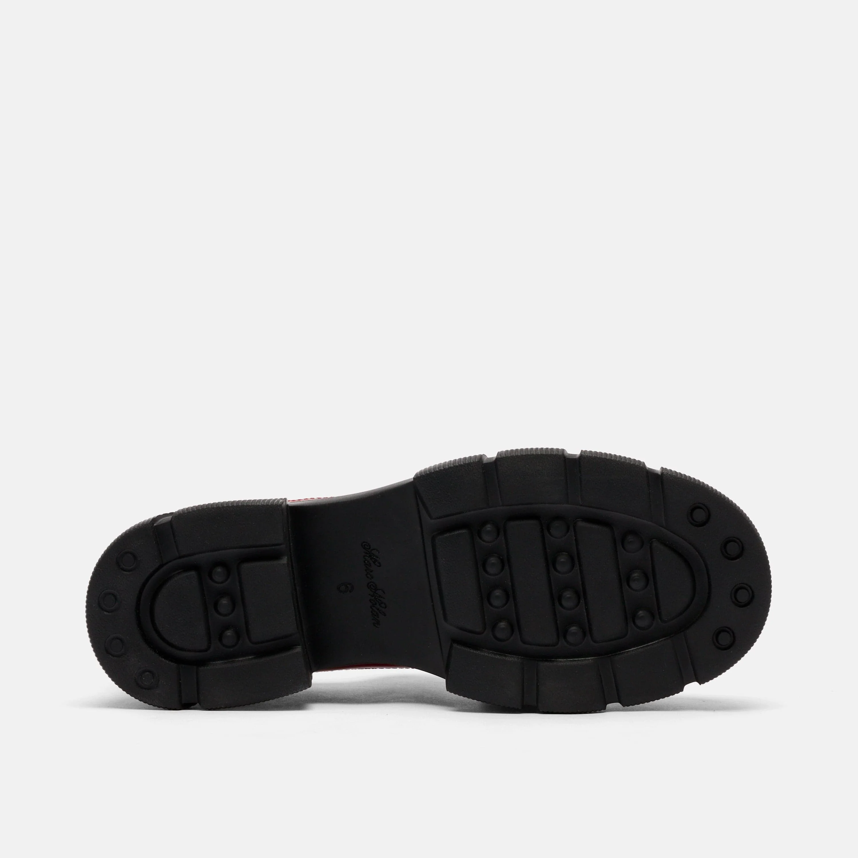 Ms. Alexander Red Patent Leather Lug Wingtip Derby - Image 6