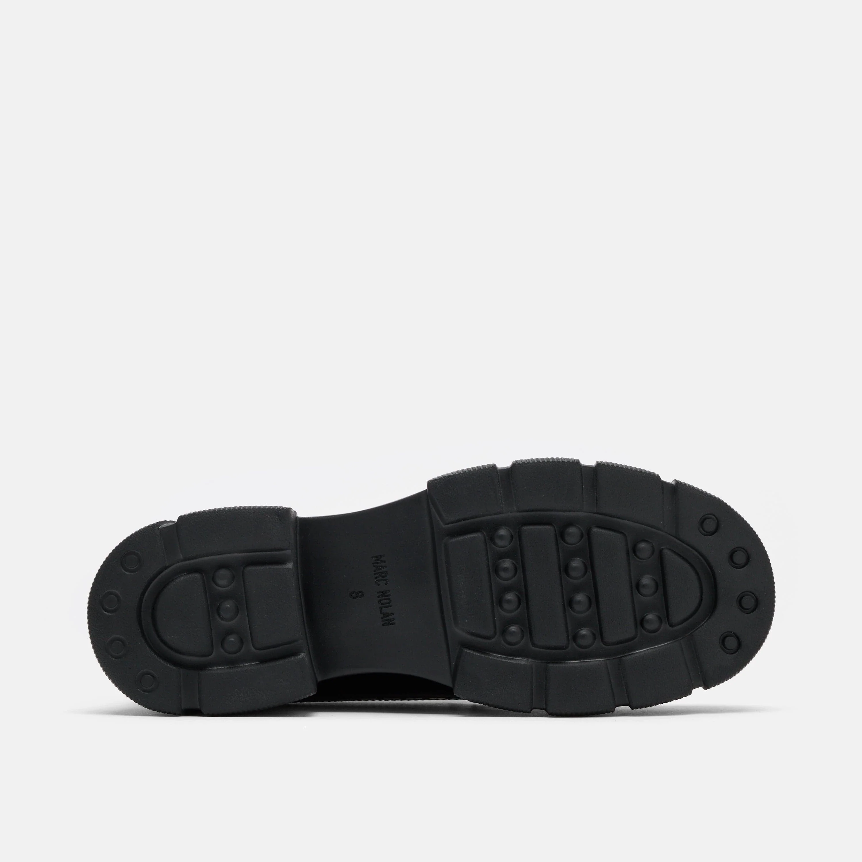 Ms. Alexander Black/White Patent Leather Lug Wingtip Derby - Image 6