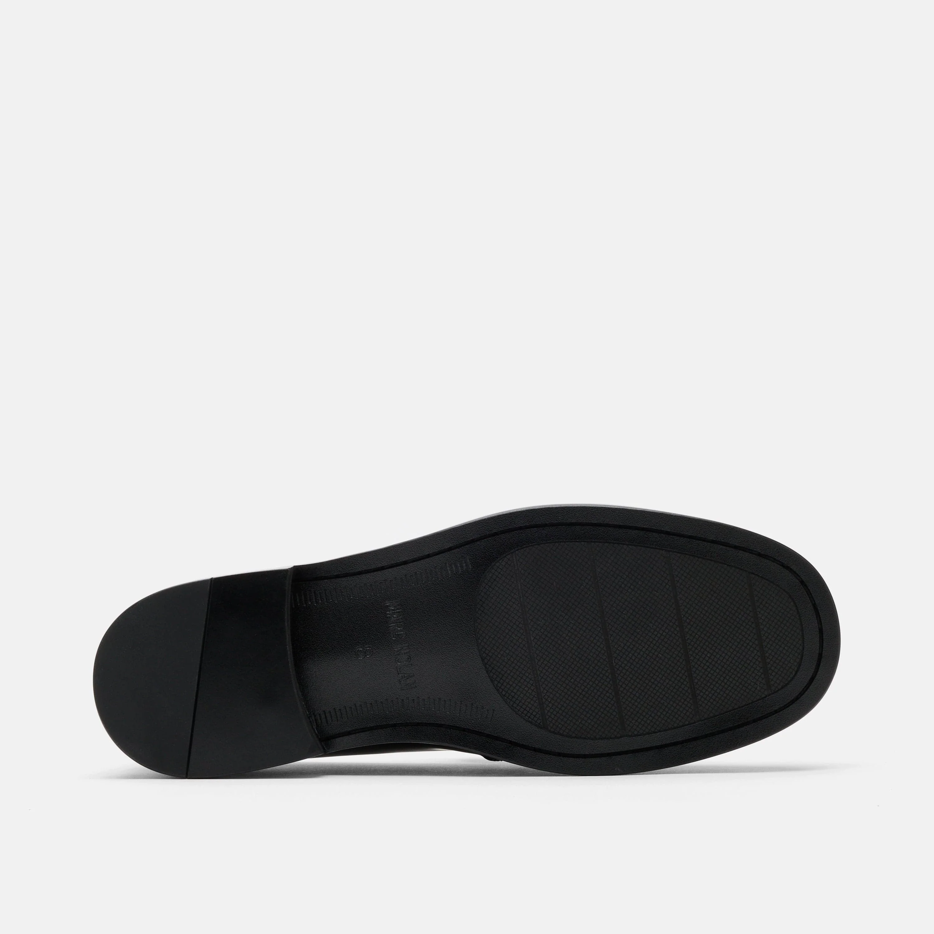 Ms. Calum Black Leather Penny Loafers - Image 6