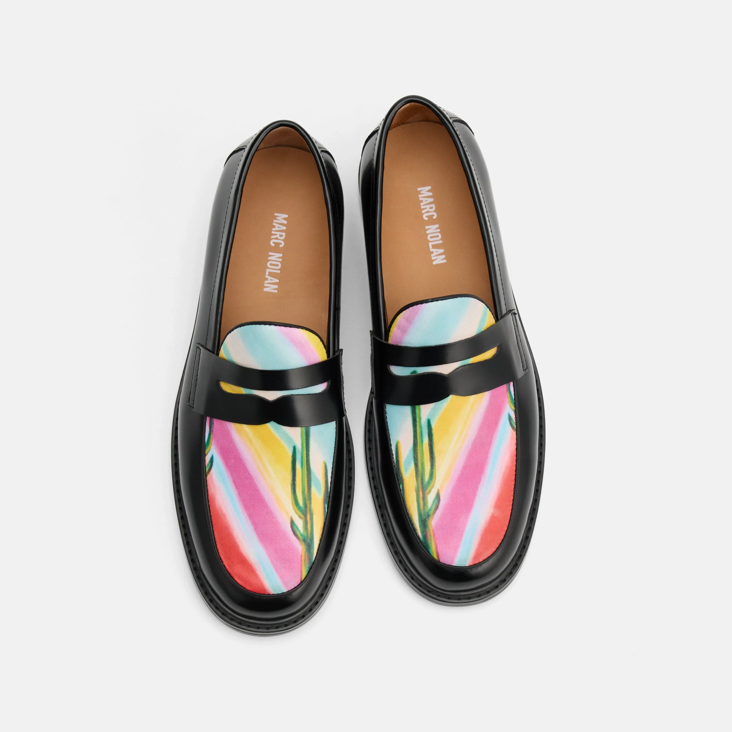 Ms. Calum Cactus Leather Penny Loafers - Image 5