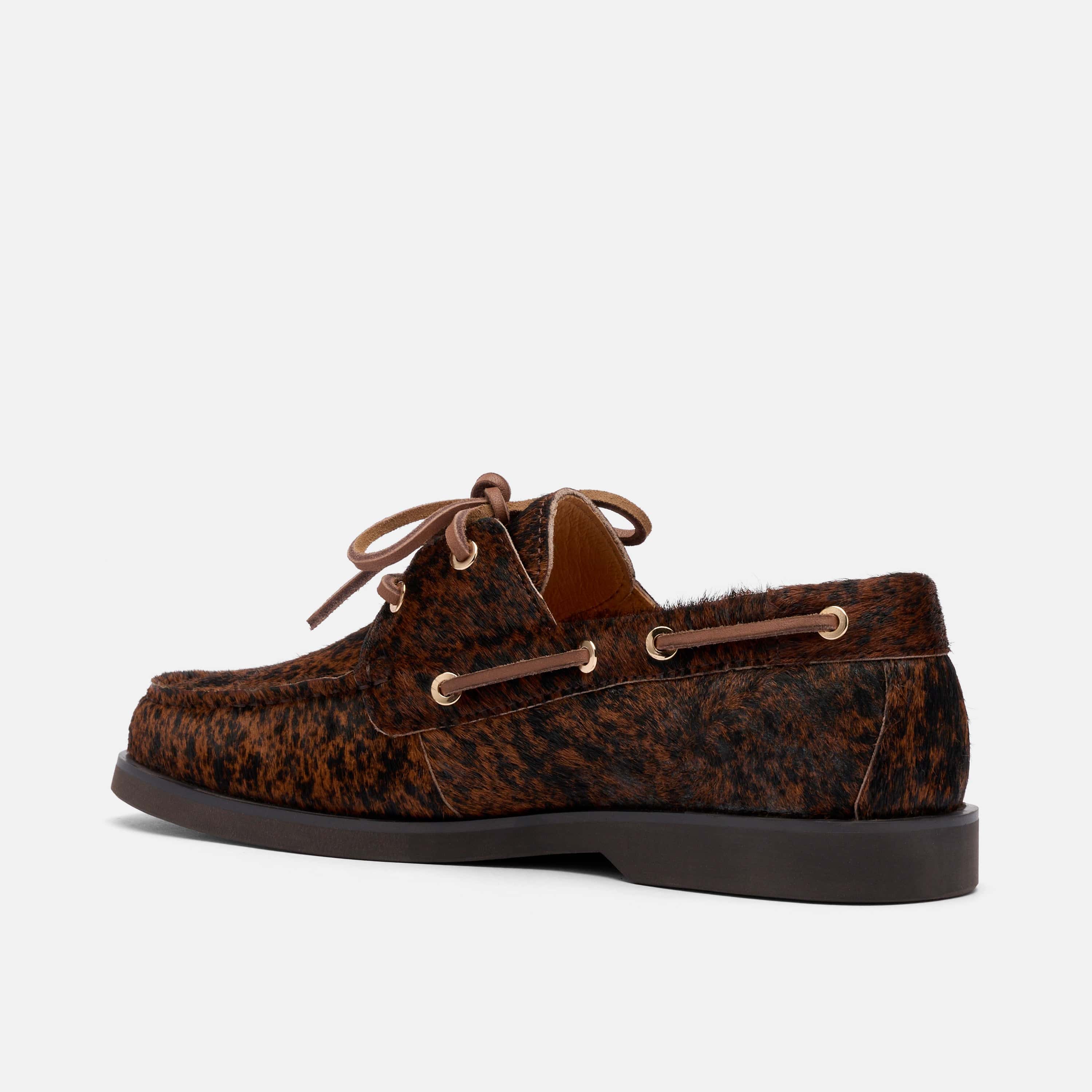 Ms. Capri Brown Cowhide Boat Shoes - Image 4