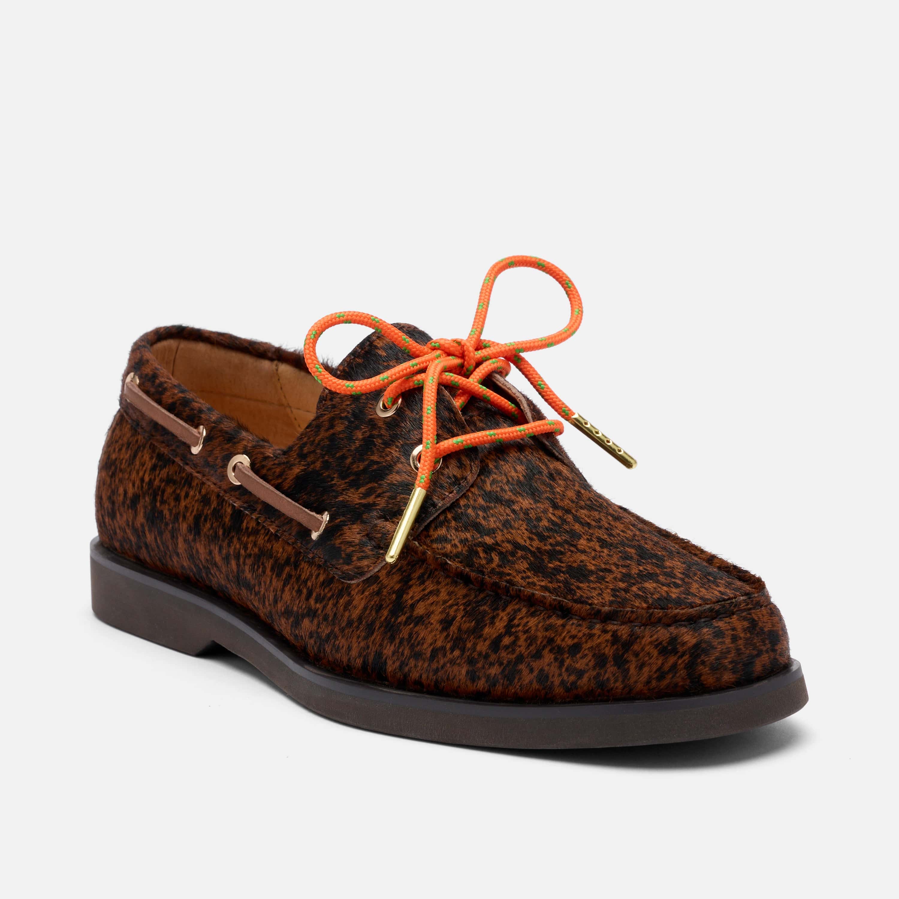 Ms. Capri Brown Cowhide Boat Shoes - Image 6