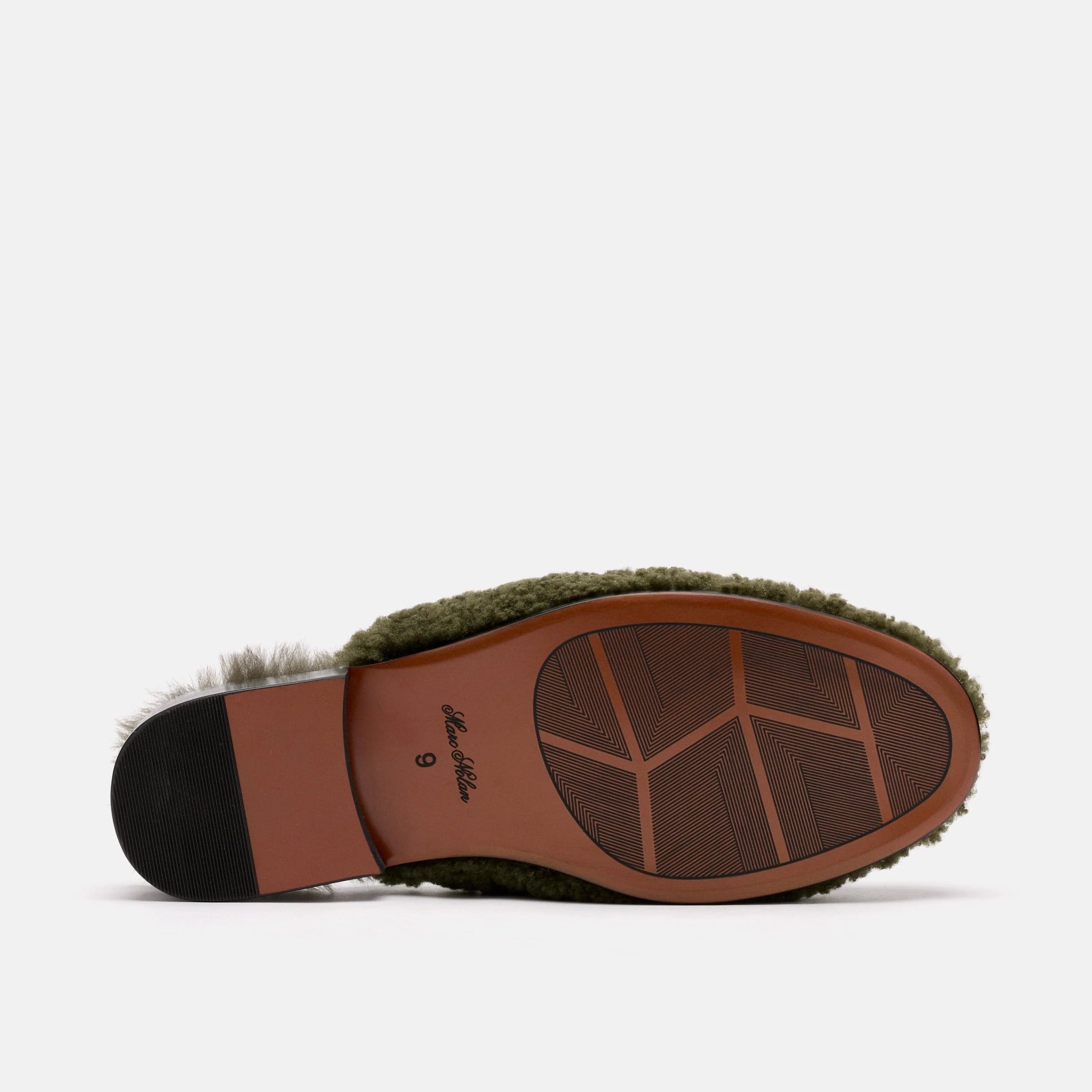 Ms. Del Sol Dark Green Bit Loafer Mule - Image 6