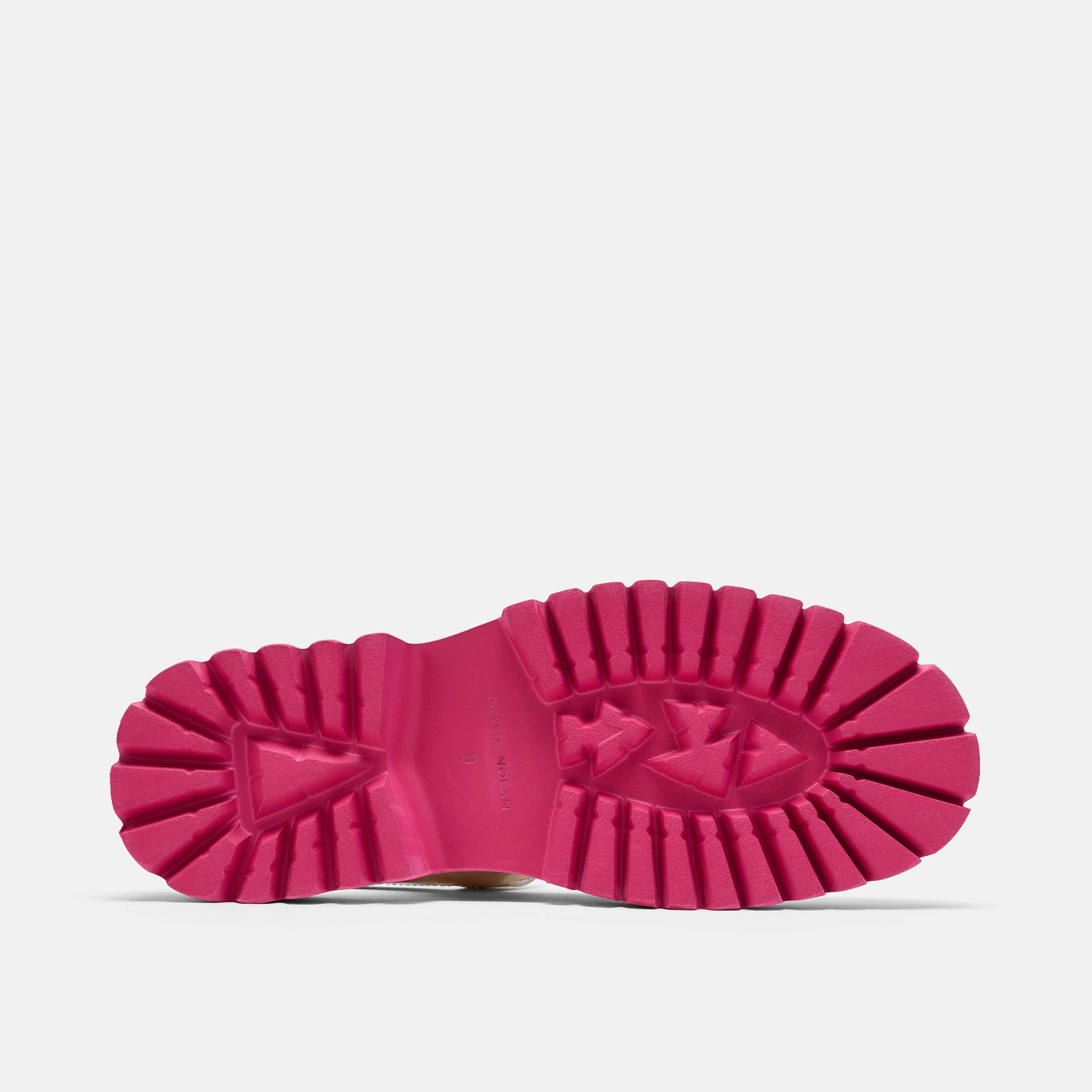 Luna Cream/Pink Leather Mary Jane Lug Slingbacks - Image 6